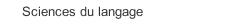 Sciences du langage